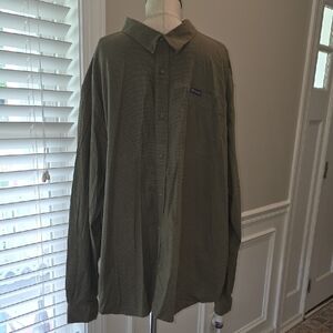 Columbia Dark Green Checkered Shirt